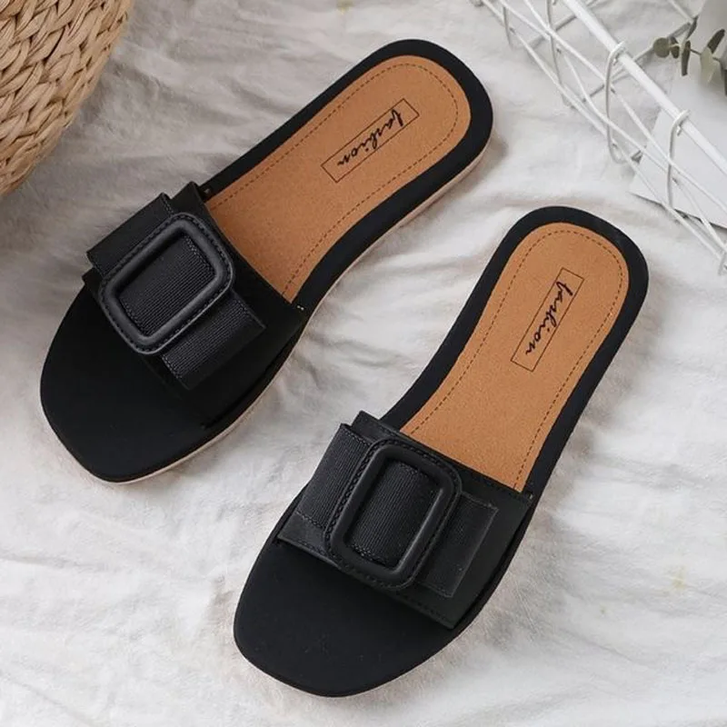akexiya New Square Buckle Summer Outside Wear Women's Fashion Casual Korean Sandal Soft Bottomed Beach Flat Slippers for women
akexiya New Square Buckle Summer Outside Wear Women's Fashion Casual Korean Sandal Soft Bottomed Beach Flat Slippers for women