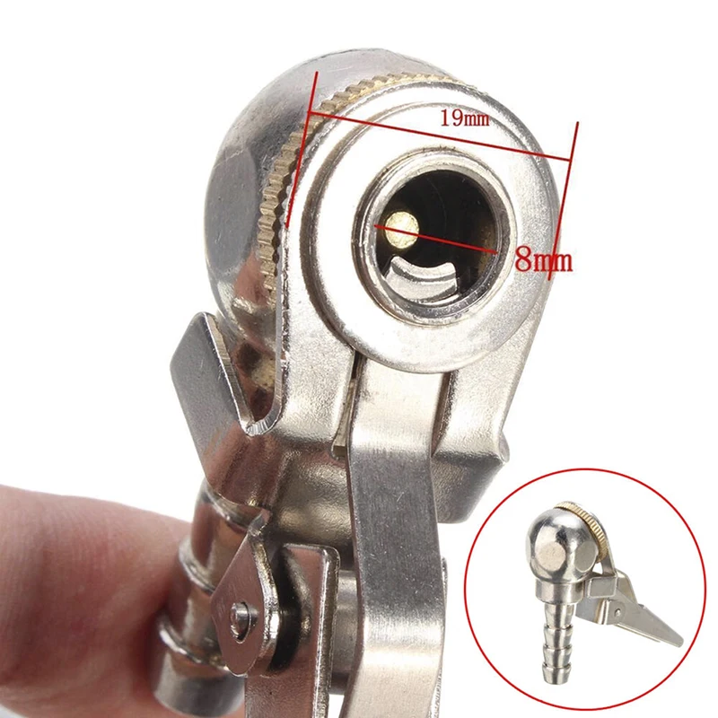 1pcs Auto Tire Air Pump Chuck Clip Car Truck Tyre Tire Inflator Valve Connector Car 8mm Clamp Tire Repair Tools
1pcs Auto Tire Air Pump Chuck Clip Car Truck Tyre Tire Inflator Valve Connector Car 8mm Clamp Tire Repair Tools