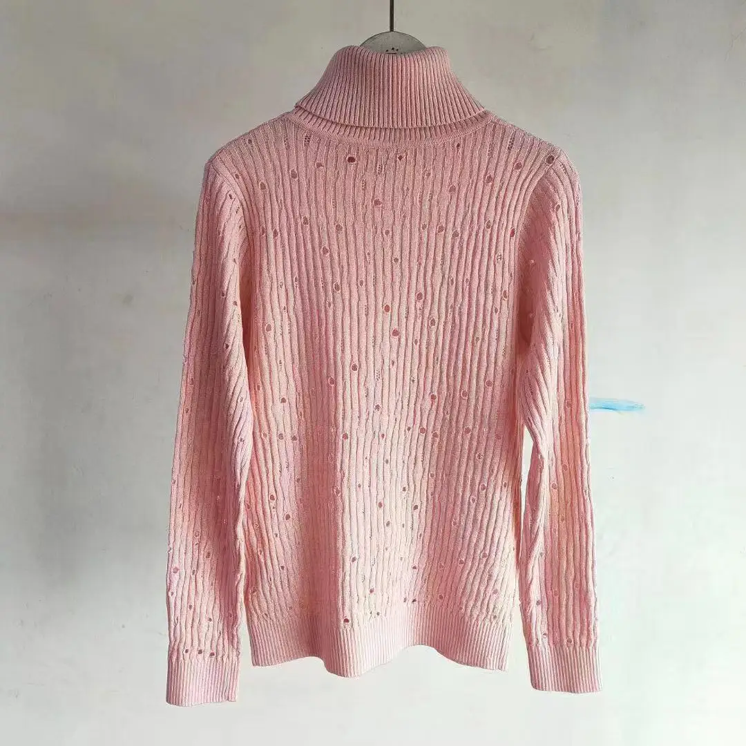 Runway Turtleneck Sweater Pullovers Women 2021 Autumn Winter High Street Casual Hollow Out Long Sleeve Knitted Jumper Tops Femme 
Runway Turtleneck Sweater Pullovers Women 2021 Autumn Winter High Street Casual Hollow Out Long Sleeve Knitted Jumper Tops Femme