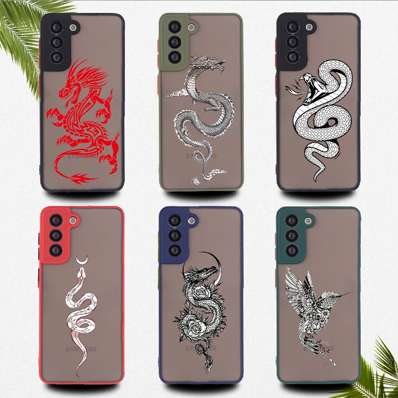Black Artistic Snake Dragon Phone Cover For Samsung Galaxy A30 A50 A70 A71 A51 A52 S8 S9 S10 S10P S21 Shockproof Matte Case
Black Artistic Snake Dragon Phone Cover For Samsung Galaxy A30 A50 A70 A71 A51 A52 S8 S9 S10 S10P S21 Shockproof Matte Case