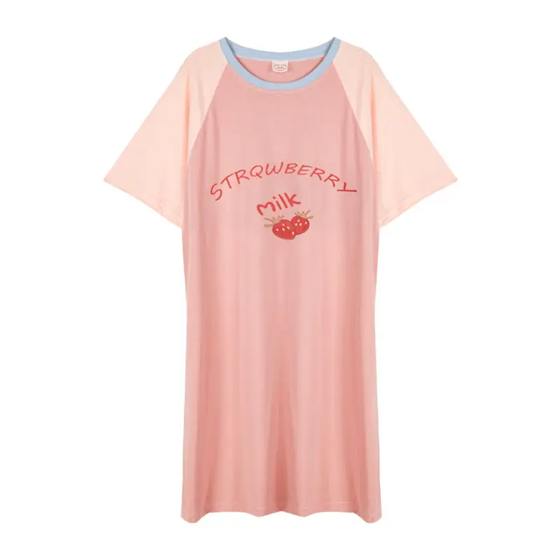 Summer Nightdress Women Pure Cotton Korean Version Plus Size Women Cute Cartoon Mid-length Short-sleeved Pajamas Women
Summer Nightdress Women Pure Cotton Korean Version Plus Size Women Cute Cartoon Mid-length Short-sleeved Pajamas Women