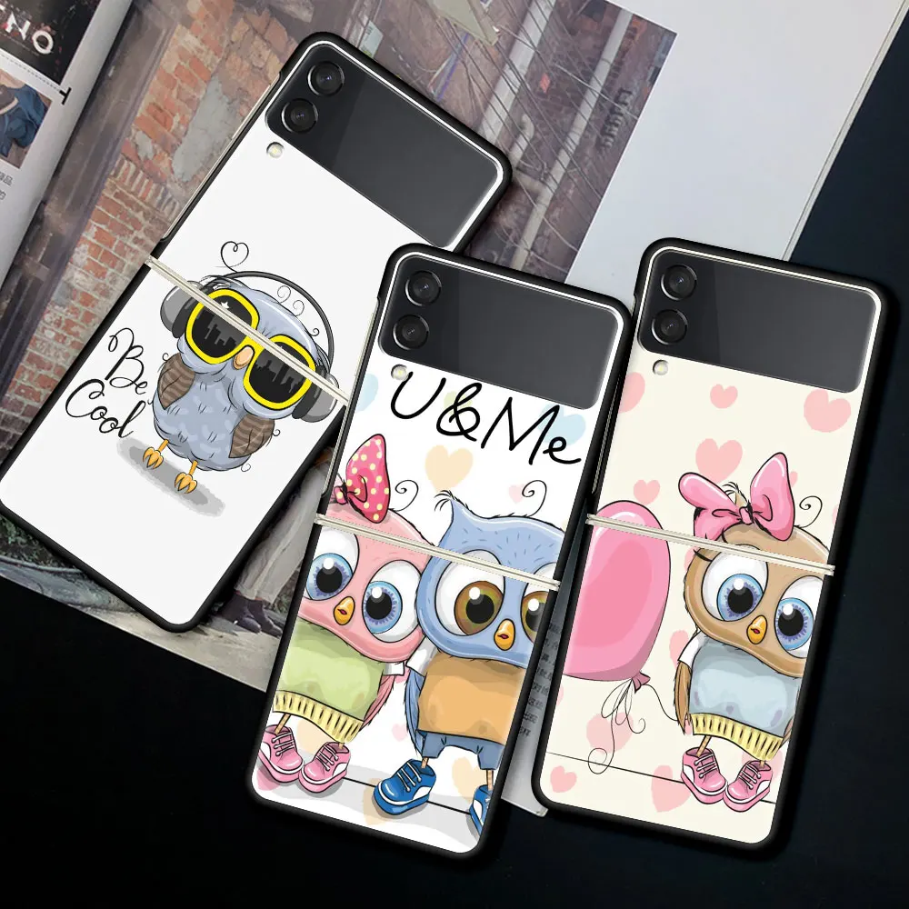 Fold Case for Samsung Z Flip 3 Phone Cover For Galaxy ZFlip3 TPU/PC Hard Silicone Funda Cute Capas Lovely Animal Owl
Fold Case for Samsung Z Flip 3 Phone Cover For Galaxy ZFlip3 TPU/PC Hard Silicone Funda Cute Capas Lovely Animal Owl