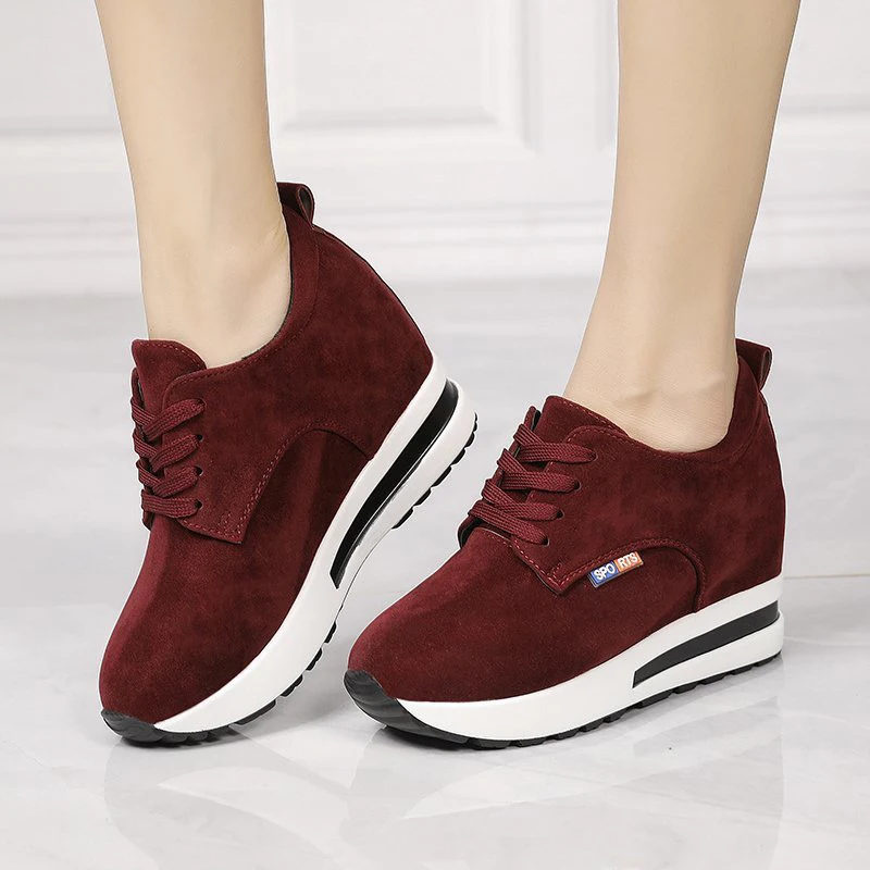 Women Fashion Vulcanized Shoes Ladies Zipper High Heels Footwear Female Flock Thick Bottom Women's Sneakers Shoe 2021
Women Fashion Vulcanized Shoes Ladies Zipper High Heels Footwear Female Flock Thick Bottom Women's Sneakers Shoe 2021