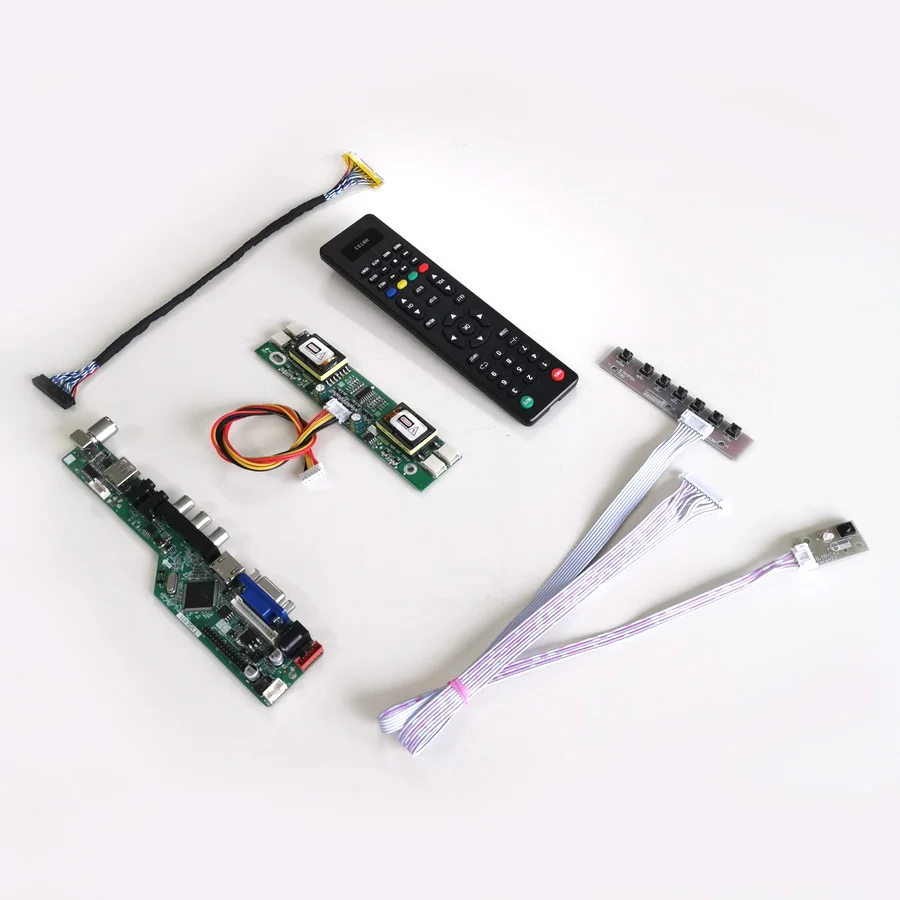 For HT17E13-100 HT17EX1-100 Remote+Inverter+keyboard 4CCFL 30Pin LVDS TV Controller Board VGA AV USB LCD Display DIY Kit
For HT17E13-100 HT17EX1-100 Remote+Inverter+keyboard 4CCFL 30Pin LVDS TV Controller Board VGA AV USB LCD Display DIY Kit