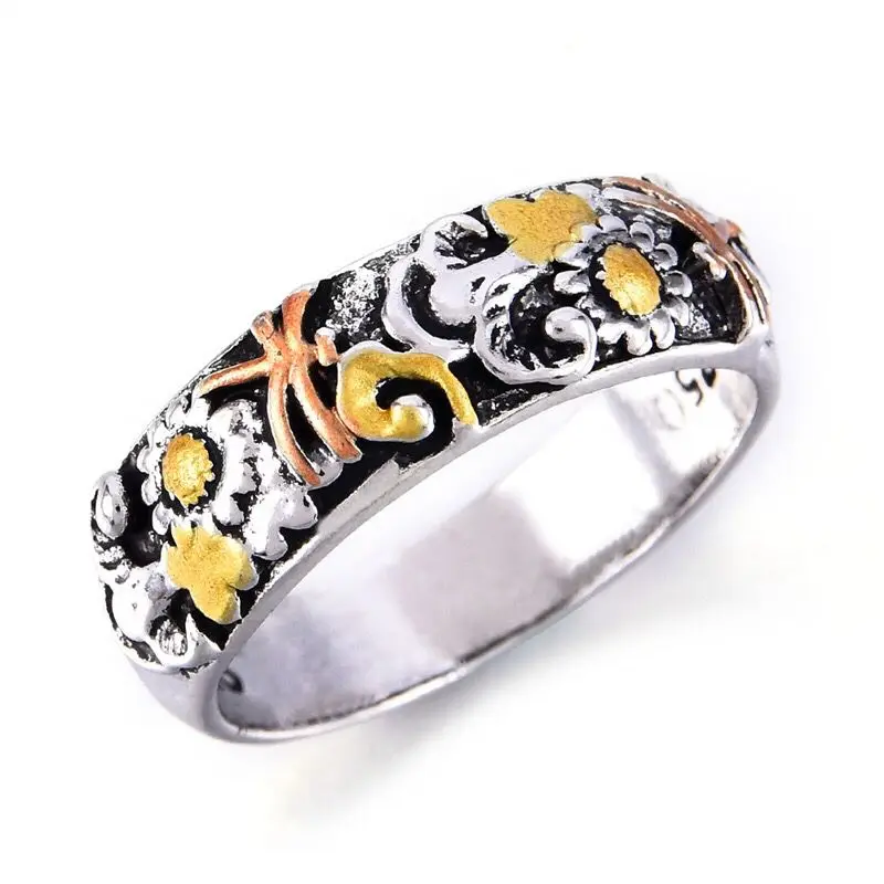 Retro Carved Flower Dragonfly Ring for Women's Men's Multi Size Punk Hip Hop Ring Jewelry Biker Finger Accessories
Retro Carved Flower Dragonfly Ring for Women's Men's Multi Size Punk Hip Hop Ring Jewelry Biker Finger Accessories