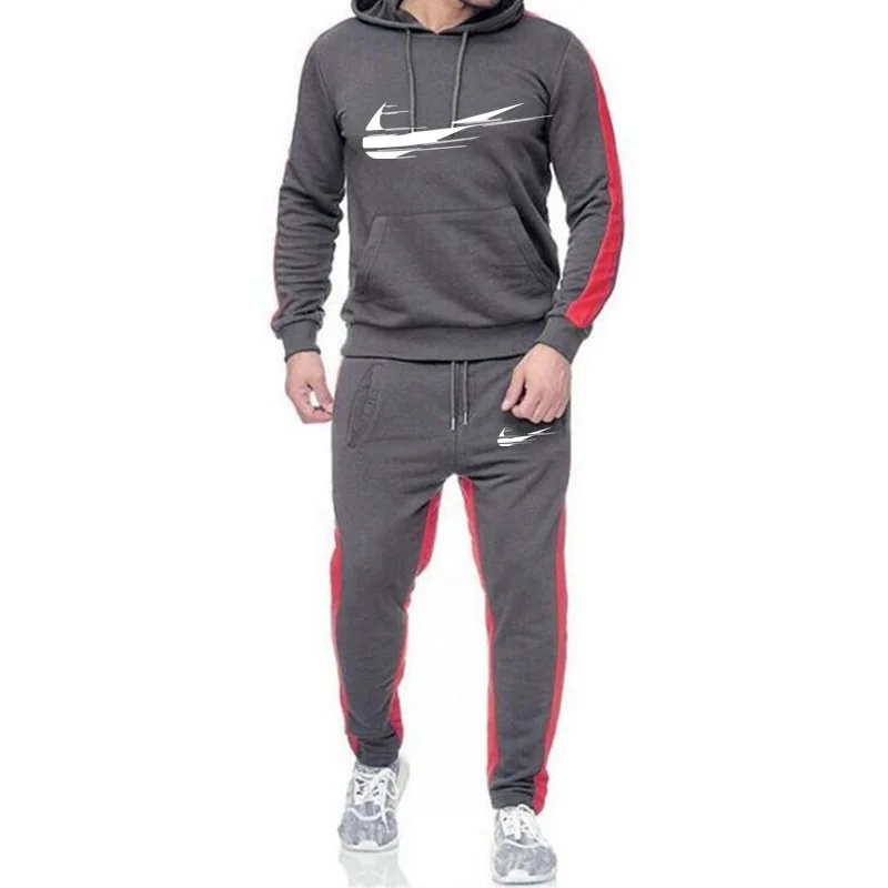 2021 new fashion INIKE European and American men's leisure sports suit men's splicing hooded sweater set
2021 new fashion INIKE European and American men's leisure sports suit men's splicing hooded sweater set
