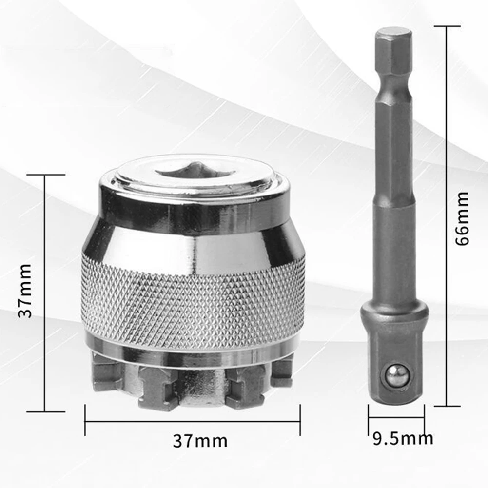 10-19mm Adjustable Hex Universal Socket Torque Ratchet Socket Adapter Wrench Head Spanner Sleeve Durability Repair ToolAccessory
10-19mm Adjustable Hex Universal Socket Torque Ratchet Socket Adapter Wrench Head Spanner Sleeve Durability Repair ToolAccessory