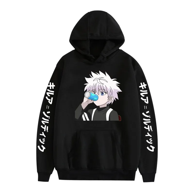 Милые мужские толстовки с капюшоном Hunter X Hunter Мужские Женские Мужские пуловеры толстовки свитшоты Killua Zoldyck Hisoka 90s худи в стиле аниме уличные ...
Милые мужские толстовки с капюшоном Hunter X Hunter Мужские Женские Мужские пуловеры толстовки свитшоты Killua Zoldyck Hisoka 90s худи в стиле аниме уличные ...