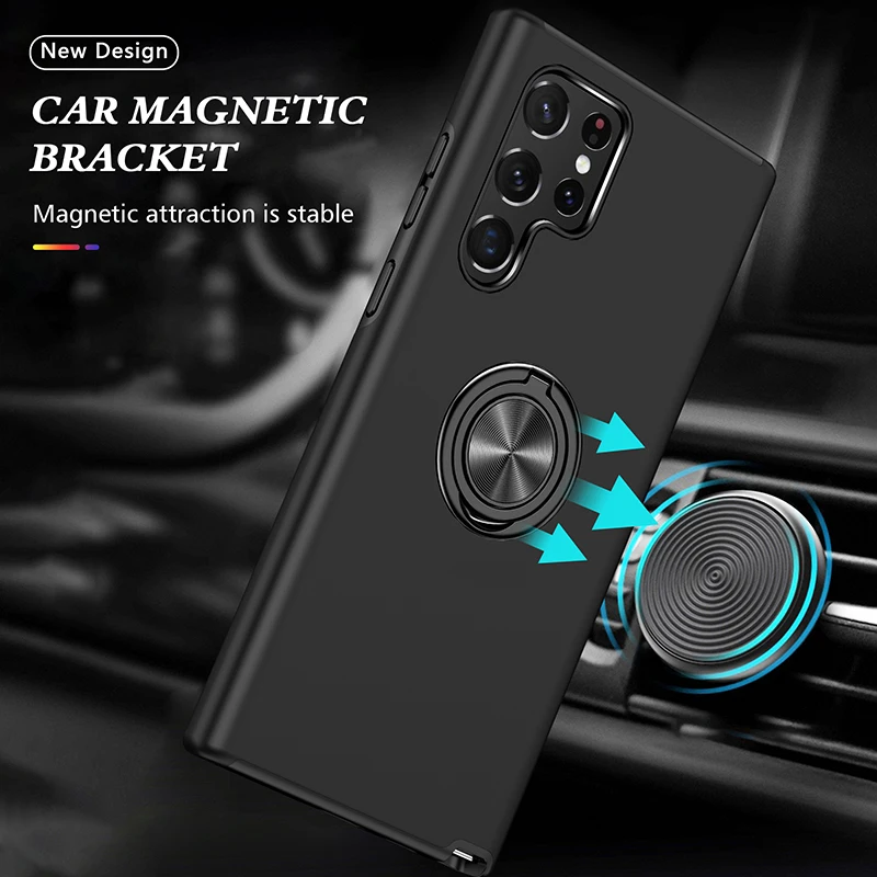 360 Rotating Magnetic Ring Stand Car Holder Hard PC Silicon Back Cover For Samsung Galaxy A12 A22 A32 A52 A72 S21 S22 Ultra Case
360 Rotating Magnetic Ring Stand Car Holder Hard PC Silicon Back Cover For Samsung Galaxy A12 A22 A32 A52 A72 S21 S22 Ultra Case