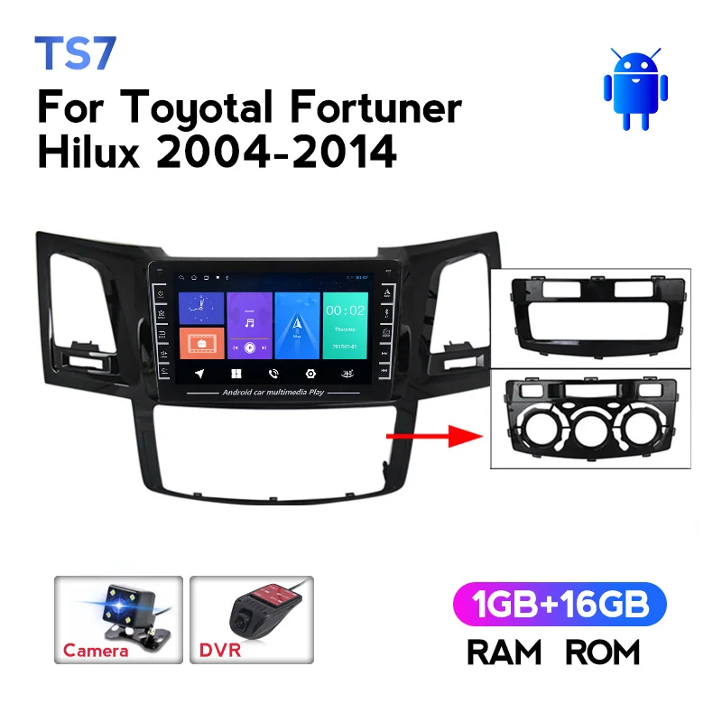 Автомобильный радиоприемник IPS Android для Toyota Fortuner Hilux 2004-2014, автомобильный GPS-навигатор, мультимедийный плеер с видеорегистратором и камерой
Автомобильный радиоприемник IPS Android для Toyota Fortuner Hilux 2004-2014, автомобильный GPS-навигатор, мультимедийный плеер с видеорегистратором и камерой