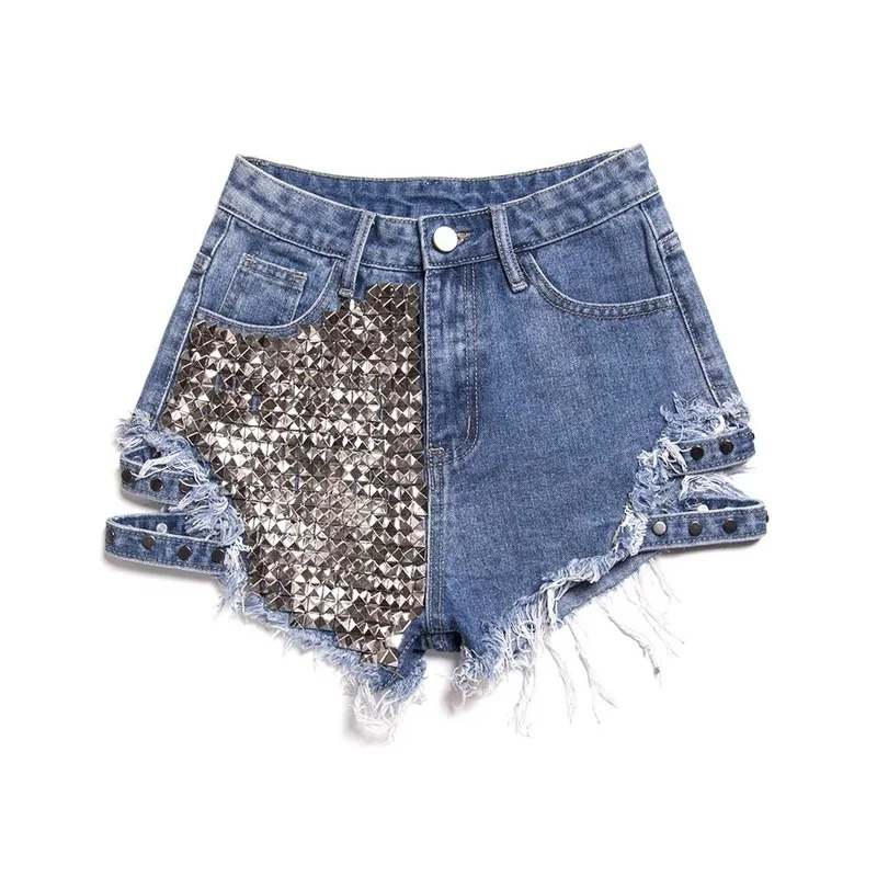 2021 High Waist Rivet Denim Shorts Loose Tassel Fashion Sexy Denim Shorts Personality Rivet Loose Wide Leg Ripped Hot Pants New
2021 High Waist Rivet Denim Shorts Loose Tassel Fashion Sexy Denim Shorts Personality Rivet Loose Wide Leg Ripped Hot Pants New
