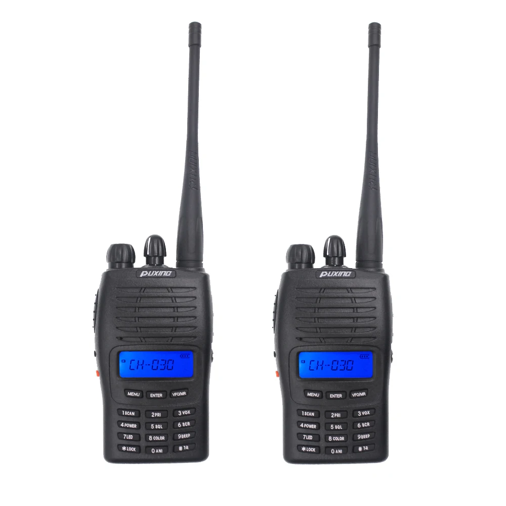 

2022.NEW 2PCS/Lot Puxing PX-777 VHF136-174 or UHF 400-470Mhz Portable Two Way Radio PX777 5W 1200mAh battery Walkie Talkie