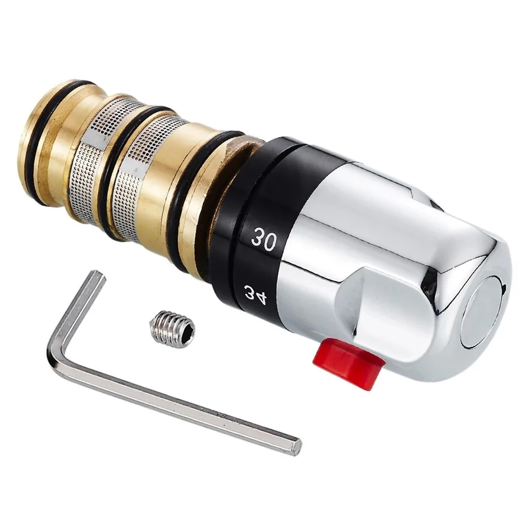 Brass Thermostatic Bath Mixer Shower Tap Replacement Cartridge Valve Handle Spool Control Thermostatic Mixer Valve Repair Kit
Brass Thermostatic Bath Mixer Shower Tap Replacement Cartridge Valve Handle Spool Control Thermostatic Mixer Valve Repair Kit