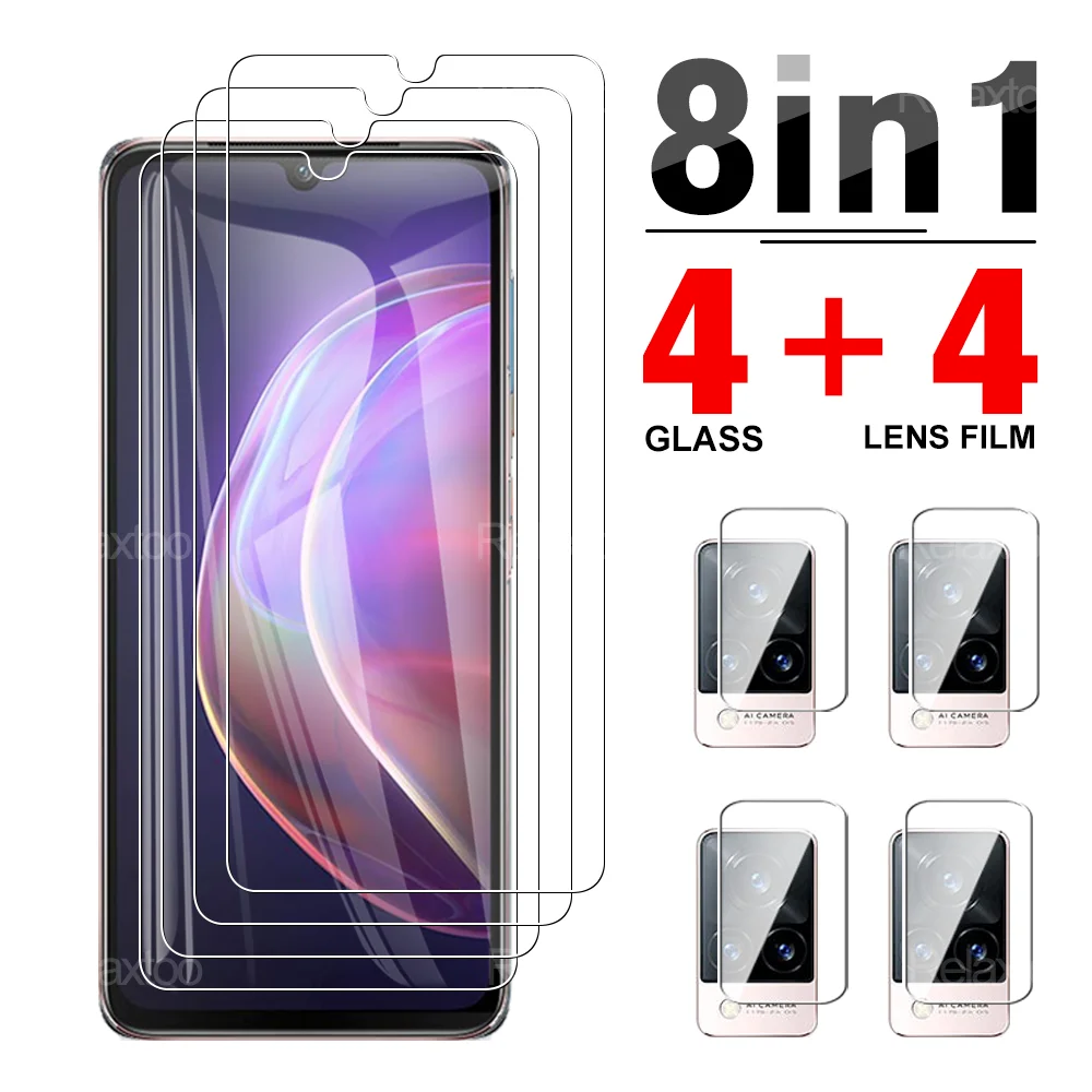 8IN1 Tempered Front Glass + Soft Camera Lens Glass For Vivo V21 V21E V20 SE Pro 5G 4G Screen Protector 9H Safety Protective Film 
8IN1 Tempered Front Glass + Soft Camera Lens Glass For Vivo V21 V21E V20 SE Pro 5G 4G Screen Protector 9H Safety Protective Film