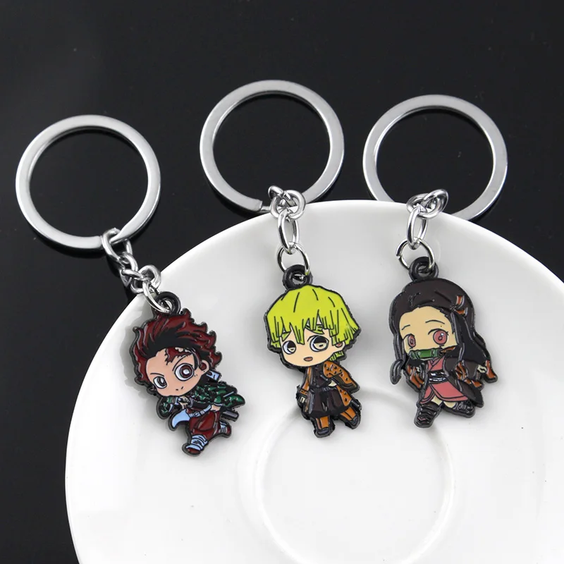Anime Demon Slayer Metal Keychain Kimetsu no Yaiba Tanjirou Nezuko Figure Pendant Keyring Cosplay Jewelry
Anime Demon Slayer Metal Keychain Kimetsu no Yaiba Tanjirou Nezuko Figure Pendant Keyring Cosplay Jewelry