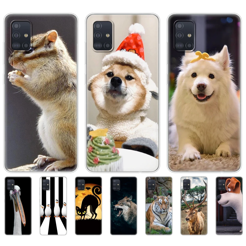 Case for samsung galaxy A51 A71 A01 A2 CORE A41 A31 A21S A20S A50S A11 A30S Phone Back Cover cat wolf tiger dog cute Animal
Case for samsung galaxy A51 A71 A01 A2 CORE A41 A31 A21S A20S A50S A11 A30S Phone Back Cover cat wolf tiger dog cute Animal