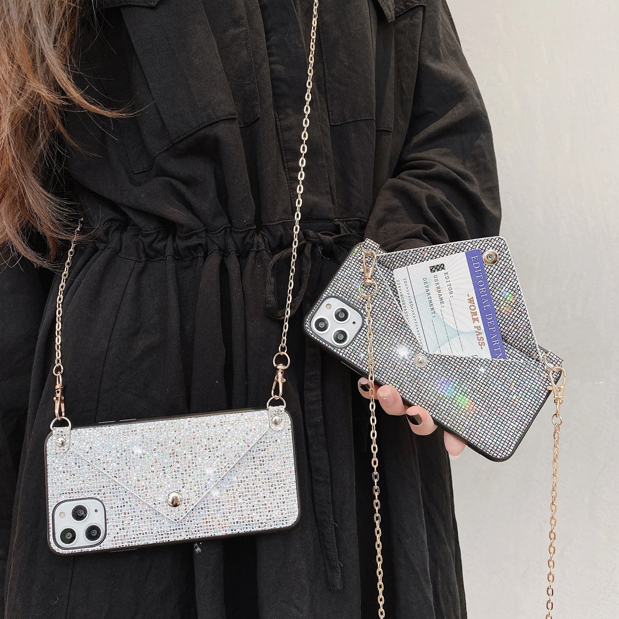Luxury Diamond Shinning Cell Phone Case For Huawei Nova 4 5 6 7se P40 P30 Pro Mate40 With Long Golden Neck Train
Luxury Diamond Shinning Cell Phone Case For Huawei Nova 4 5 6 7se P40 P30 Pro Mate40 With Long Golden Neck Train