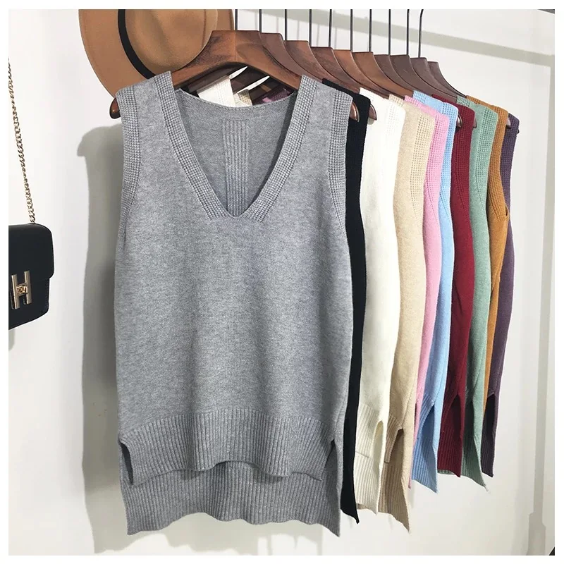 2019 New Spring Autumn Sweater Vest Women Sleeveless O-Neck Knitted Vest Female casual tank tops pullover oversize Girls
2019 New Spring Autumn Sweater Vest Women Sleeveless O-Neck Knitted Vest Female casual tank tops pullover oversize Girls