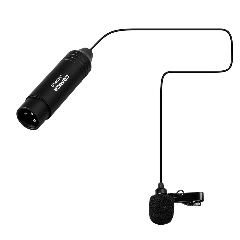 COMICA CVM-V02O Omnidirectional Lavalier Lapel Microphone XLR Plug Supports 48V Phantom Power Supply Condenser Mic
COMICA CVM-V02O Omnidirectional Lavalier Lapel Microphone XLR Plug Supports 48V Phantom Power Supply Condenser Mic