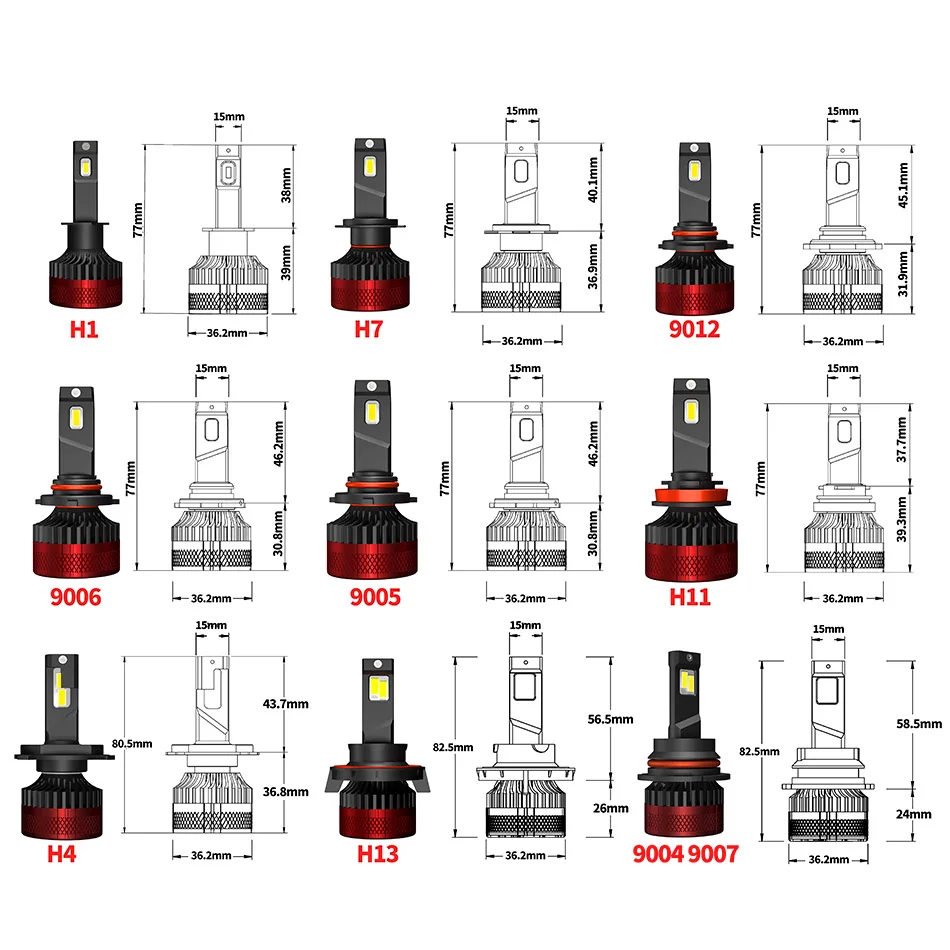 F5 Plus супер яркая автомобильная светодиодная фара H1 H7 9005 HB3 9006 HB4 H4 H11 Led Canbus