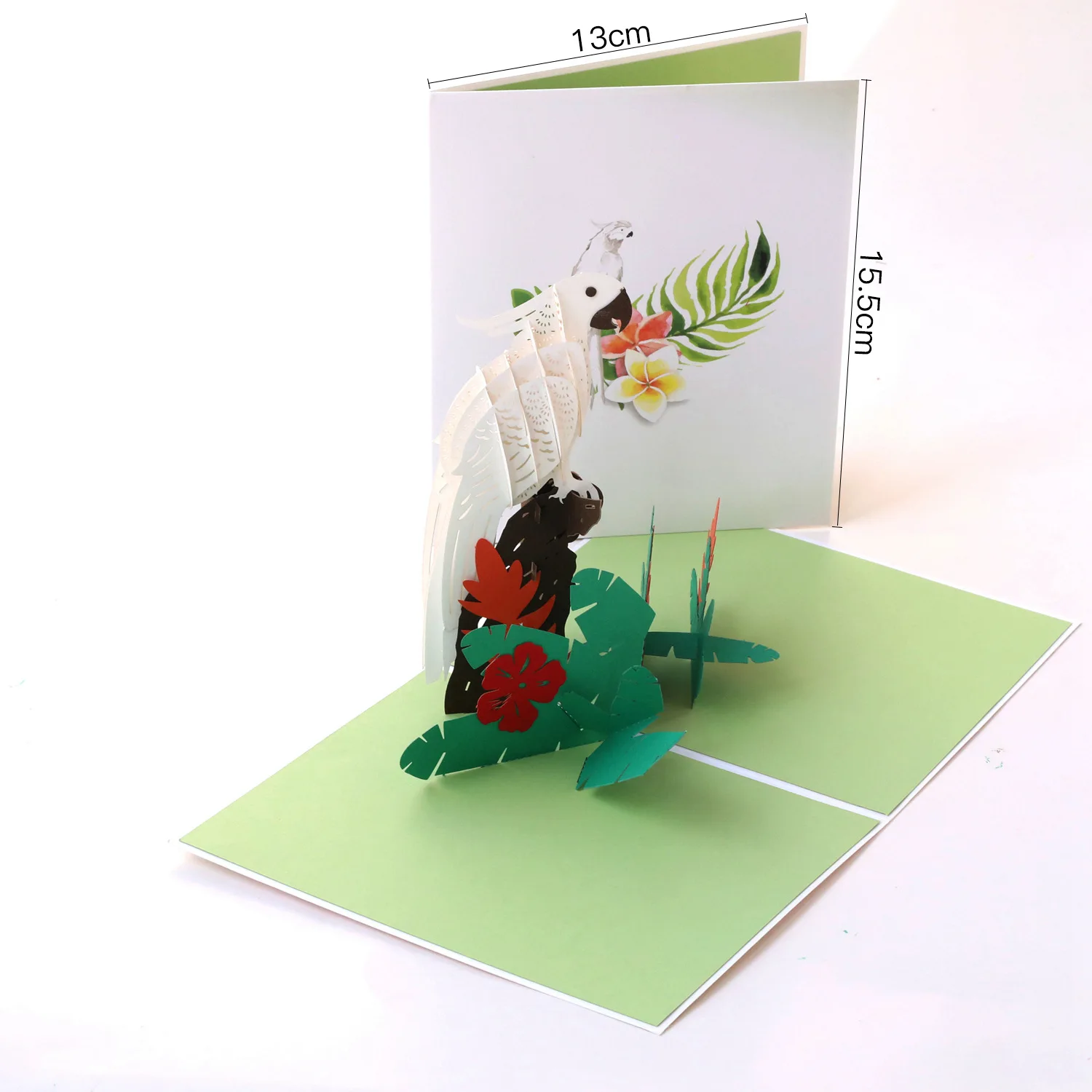3D Pop Up Greeting Card Binglinghua Parrot Bird Handmade Happy Birthday Wedding Anniversary Thanksgiving New Year Valentine Day
3D Pop Up Greeting Card Binglinghua Parrot Bird Handmade Happy Birthday Wedding Anniversary Thanksgiving New Year Valentine Day