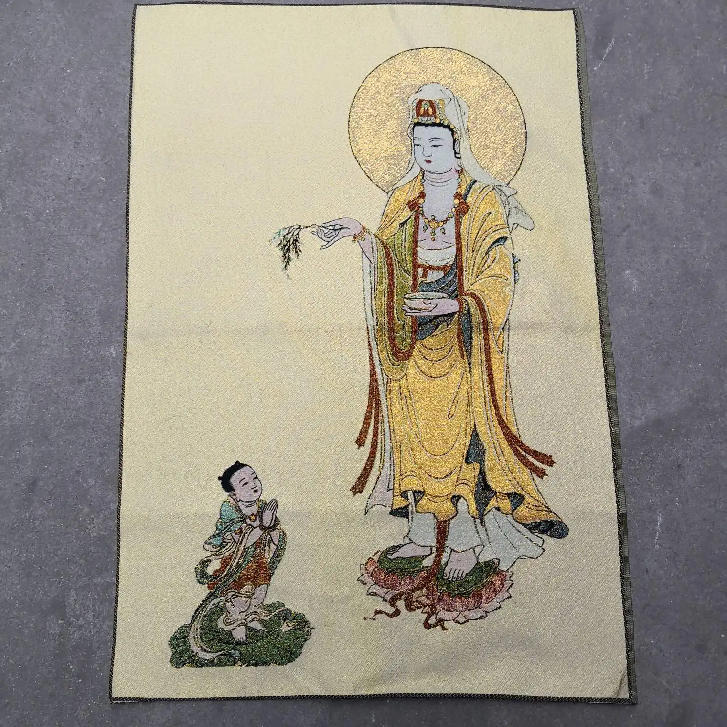 China Embroidery Silk Thangka Fengshui "Avalokitesvara "Painting Mural Handicraft Household Decoration
China Embroidery Silk Thangka Fengshui "Avalokitesvara "Painting Mural Handicraft Household Decoration