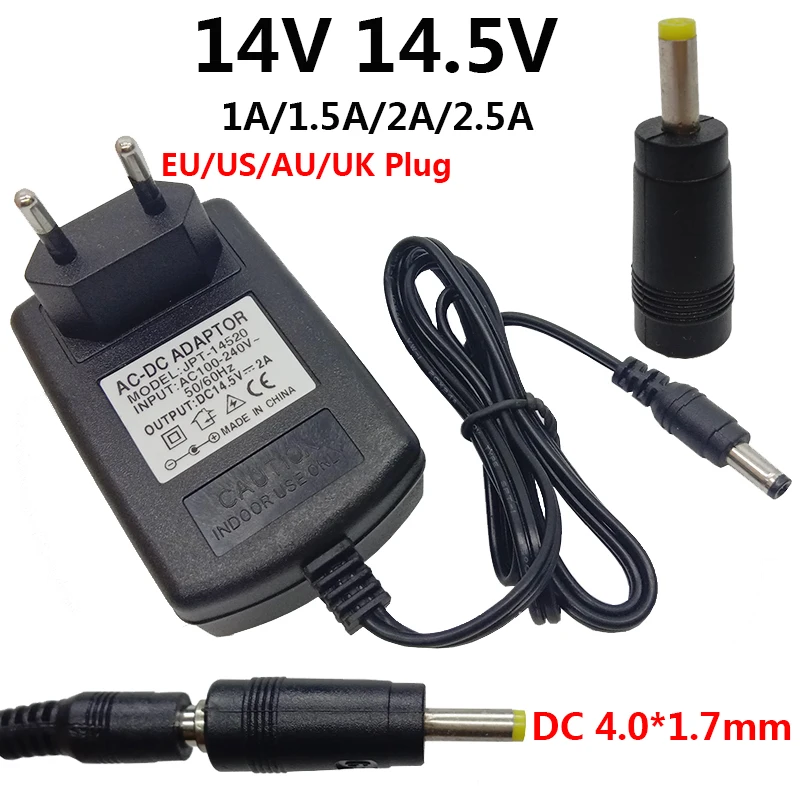 14V 14.5V 4.0*1.7mm 1A 1.5A 2A 2.5A Universal AC to DC Power Adapter Supply 5.5*2.5mm Adaptor Converter Switching
14V 14.5V 4.0*1.7mm 1A 1.5A 2A 2.5A Universal AC to DC Power Adapter Supply 5.5*2.5mm Adaptor Converter Switching