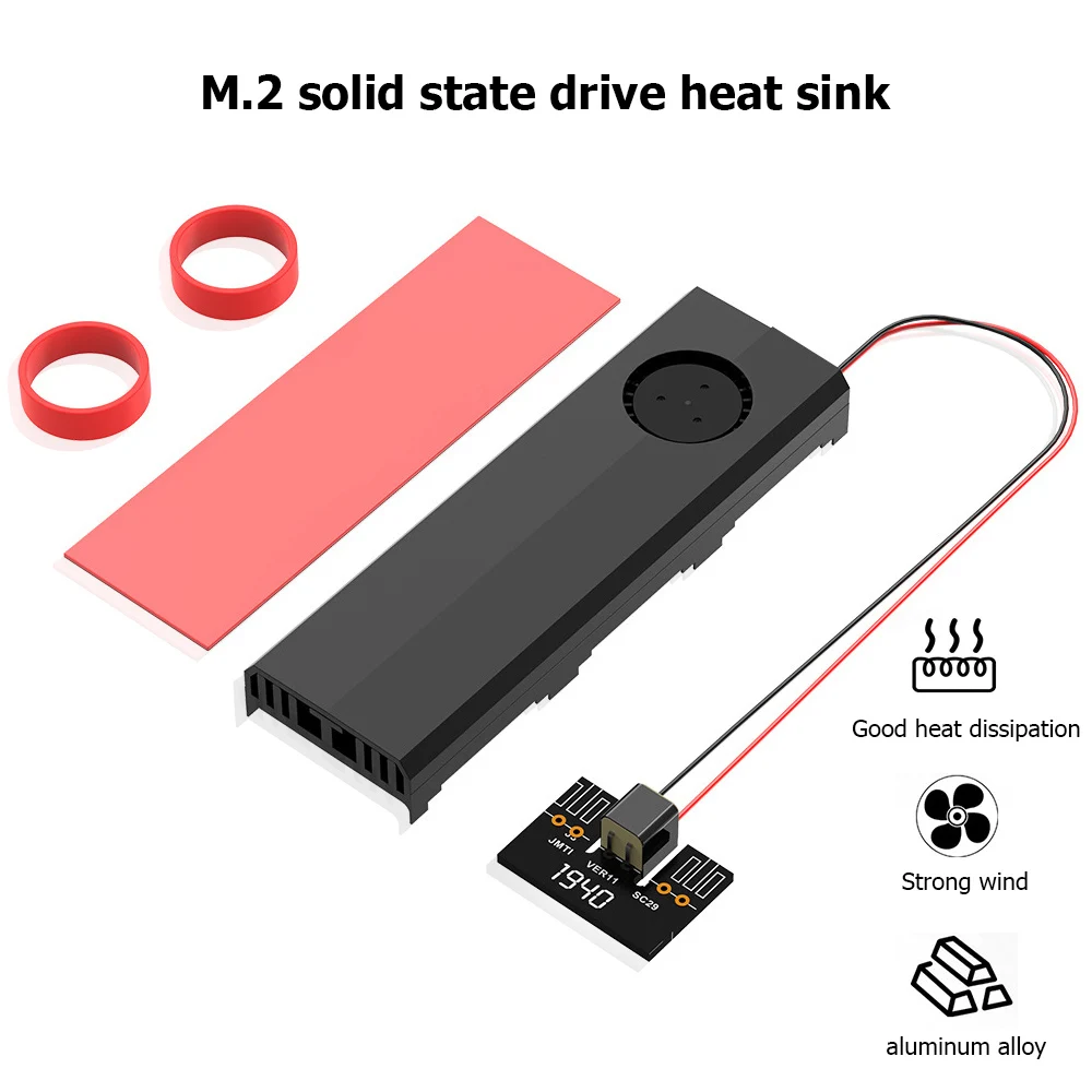 M.2 Heatsink Solid State Hard Disk Cooling Fan RGB LED Fan Aluminum Alloy M2 SSD Heat Radiator Cooling for SATA NVME
M.2 Heatsink Solid State Hard Disk Cooling Fan RGB LED Fan Aluminum Alloy M2 SSD Heat Radiator Cooling for SATA NVME
