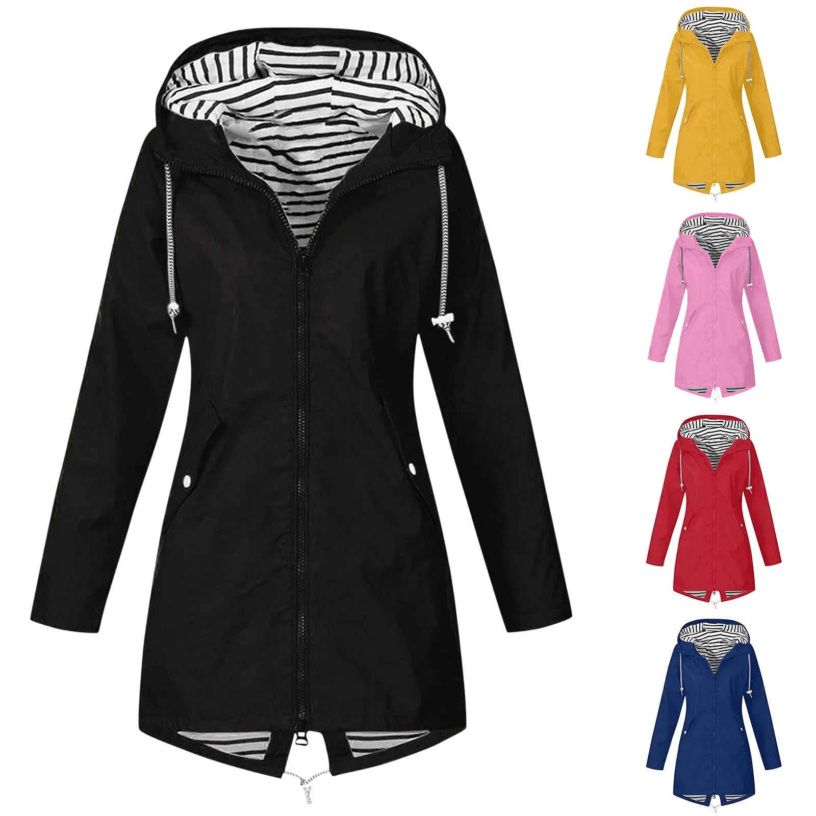 Plus Size Coat For Women Casual Solid Jackets Outdoor Hooded Windproof Loose Coat Zip Pocket Windbreaker Autumn Winter Outerwear
Plus Size Coat For Women Casual Solid Jackets Outdoor Hooded Windproof Loose Coat Zip Pocket Windbreaker Autumn Winter Outerwear