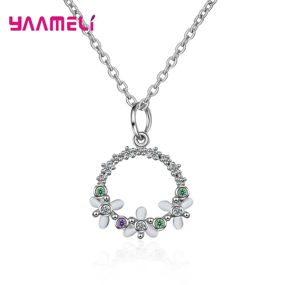 925 Sterling Silver Fashion Elegant Choker Necklace For Woman Girl Romantic Flower Pendant Necklaces Women Fashion Jewelry Gift
925 Sterling Silver Fashion Elegant Choker Necklace For Woman Girl Romantic Flower Pendant Necklaces Women Fashion Jewelry Gift