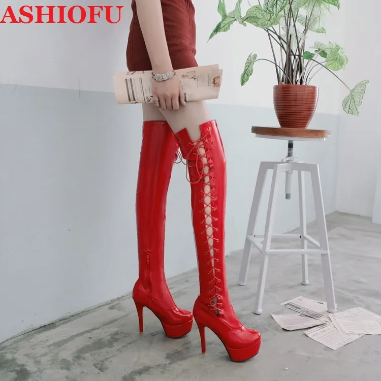 ASHIOFU/оптовая продажа; Новинка; Женские сапоги на платформе и высоком каблуке; Пикантные вечерние Сапоги выше колена с перекрестными ремешками; Вечерние зимние сапоги
ASHIOFU/оптовая продажа; Новинка; Женские сапоги на платформе и высоком каблуке; Пикантные вечерние Сапоги выше колена с перекрестными ремешками; Вечерние зимние сапоги