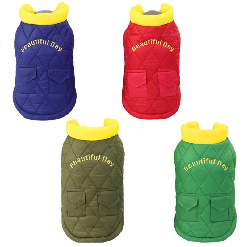 Winter Dog Clothes Pet Warm Sleeveless Jacket Thick Cotton Coat Waterproof Puppy Dogs Pets Clothing For French Bulldog Puppy
Winter Dog Clothes Pet Warm Sleeveless Jacket Thick Cotton Coat Waterproof Puppy Dogs Pets Clothing For French Bulldog Puppy