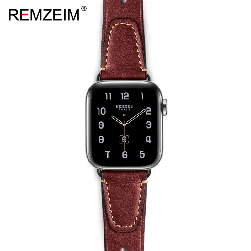 Italian oil wax leather strap for apple watch band 42 38mm Genuine leather watchband for iwatch 44 40mm 5/4/3/2/1 bracelet
Italian oil wax leather strap for apple watch band 42 38mm Genuine leather watchband for iwatch 44 40mm 5/4/3/2/1 bracelet