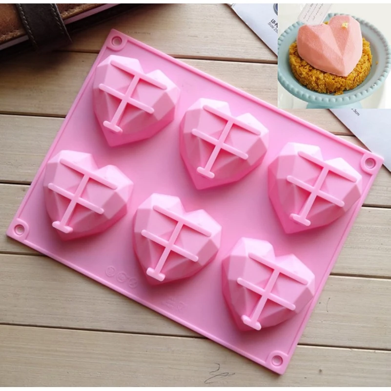 Diamond small love silicone cake Mold Mousse Chocolate Pudding Aromatherapy Mold Baking Tool Cake Decoration Kitchen Accessories
Diamond small love silicone cake Mold Mousse Chocolate Pudding Aromatherapy Mold Baking Tool Cake Decoration Kitchen Accessories
