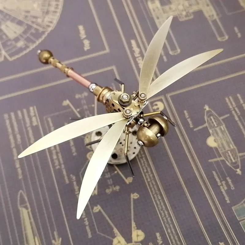 Mechanical insect full metal dragonfly punk style metal model creative handmade crafts ornaments
Mechanical insect full metal dragonfly punk style metal model creative handmade crafts ornaments