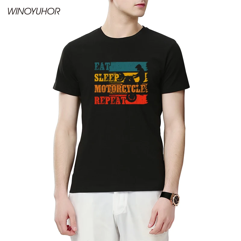 Eat Sleep Motorcycle Repeat T-Shirt Mens New Brand Clothing Motocross Motorbike Funny T Shirt Cotton Oversize Streetwear
Eat Sleep Motorcycle Repeat T-Shirt Mens New Brand Clothing Motocross Motorbike Funny T Shirt Cotton Oversize Streetwear