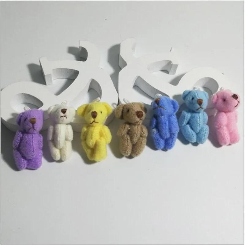 10PCS/lots Cute Bears Toy Mini short Plush Joint Bear Toys Doll Small Pendant 6 Color Optional For Kids Gifts 3.5CM
10PCS/lots Cute Bears Toy Mini short Plush Joint Bear Toys Doll Small Pendant 6 Color Optional For Kids Gifts 3.5CM
