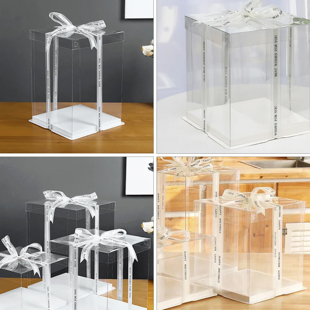 2pc Clear Cake Box Carrier Wedding Birthday Party Cake Gift Packing Boxes
2pc Clear Cake Box Carrier Wedding Birthday Party Cake Gift Packing Boxes