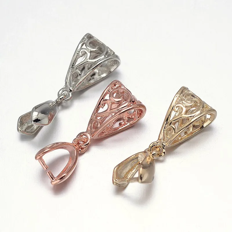 5 pc Filigree Rack Plating Brass Pendant Pinch Bails Mixed Color 13x8x5mm Hole: 5x9mm and 7x4mm Pin: 1mm
5 pc Filigree Rack Plating Brass Pendant Pinch Bails Mixed Color 13x8x5mm Hole: 5x9mm and 7x4mm Pin: 1mm