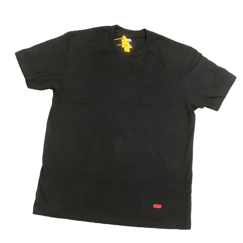 Supreme Bottom Shirt Black and White Solid Color Trendy Brand Small Men and Women Short Sleeve Loose Simple Half Sleeve Tee
Supreme Bottom Shirt Black and White Solid Color Trendy Brand Small Men and Women Short Sleeve Loose Simple Half Sleeve Tee