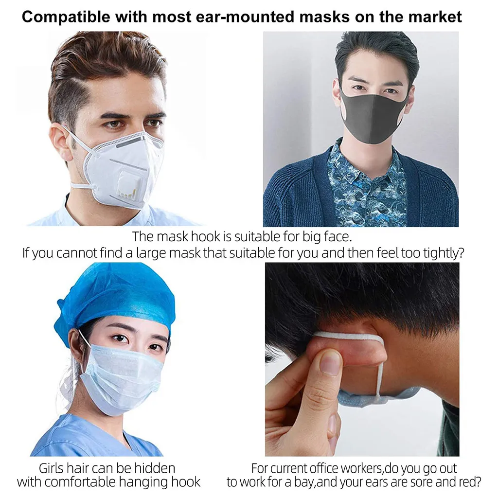 15PCS Four Adjustable Universal Non-Slip Masks Anti-Ear Pain Ear Hook Face Mask Extended Fixed Comfortable DIY Accessories
15PCS Four Adjustable Universal Non-Slip Masks Anti-Ear Pain Ear Hook Face Mask Extended Fixed Comfortable DIY Accessories