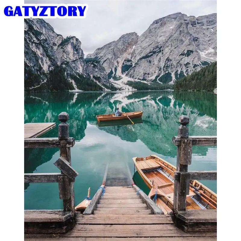 GATYZTORY Painting By Numbers Kits 60x75cm Frame Boat Lake Scenery Oil Picture By Number Modern Home Wall Artcraft Home Decor
GATYZTORY Painting By Numbers Kits 60x75cm Frame Boat Lake Scenery Oil Picture By Number Modern Home Wall Artcraft Home Decor