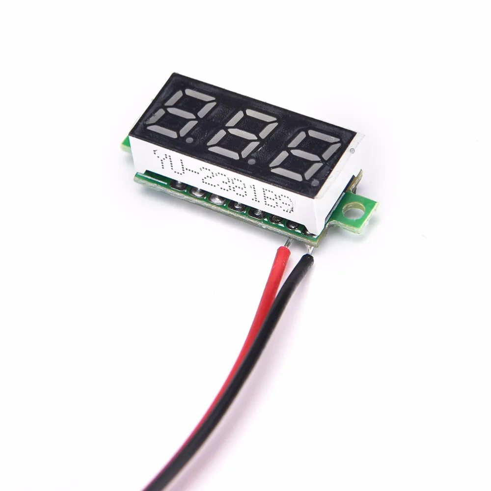 1PCS Mini DC Two Wires Digital Voltmeter Blue LED Display 2.5-30V Voltage Meter voltage detector 5 colors
1PCS Mini DC Two Wires Digital Voltmeter Blue LED Display 2.5-30V Voltage Meter voltage detector 5 colors