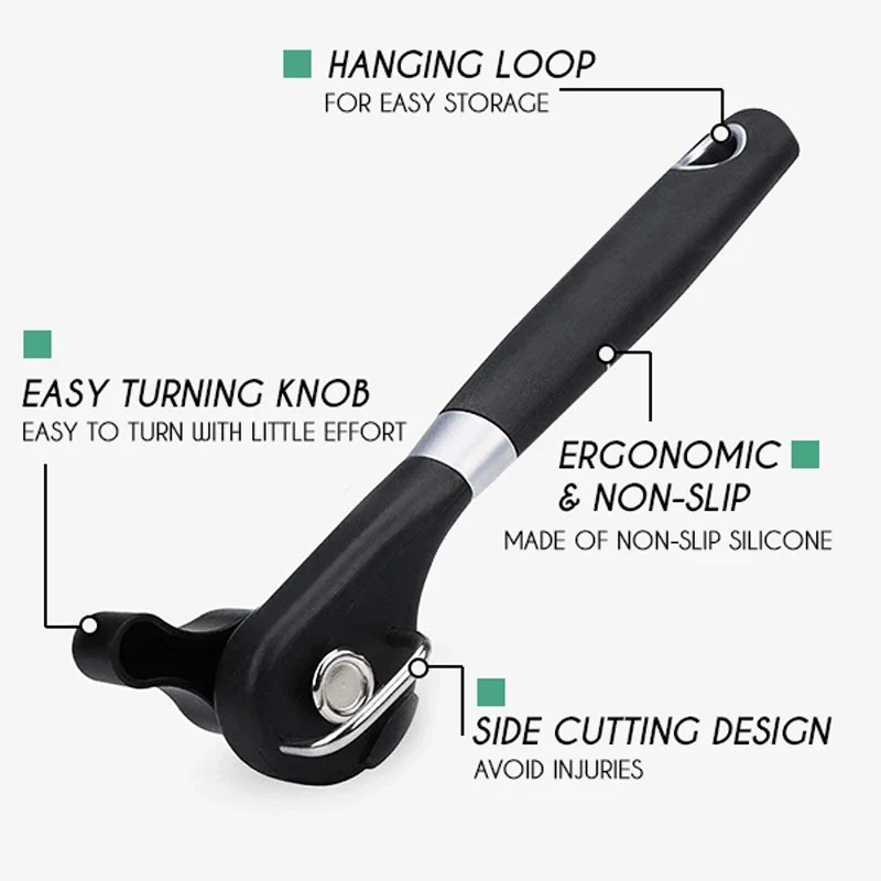 New Multifunction Stainless Steel Safety Side Cut Manual Can Tin Opener Smooth and Safe Edge Cut Portable and Light Weight
New Multifunction Stainless Steel Safety Side Cut Manual Can Tin Opener Smooth and Safe Edge Cut Portable and Light Weight