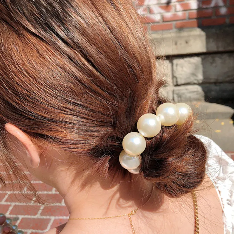 Korean Romantic Pearl Scrunchie Ornament Hair Decoration Bracelet Women Girls Hair Rubber Bands Accessories Hair Rope Headdress
Korean Romantic Pearl Scrunchie Ornament Hair Decoration Bracelet Women Girls Hair Rubber Bands Accessories Hair Rope Headdress