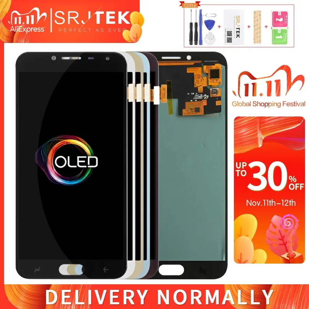 ЖК-дисплей AMOLED/OLED для Samsung Galaxy J4 2018, J400, J400F, J400FN, сенсорный дигитайзер J400H, стекло в сборе для Galaxy j4 2018
ЖК-дисплей AMOLED/OLED для Samsung Galaxy J4 2018, J400, J400F, J400FN, сенсорный дигитайзер J400H, стекло в сборе для Galaxy j4 2018