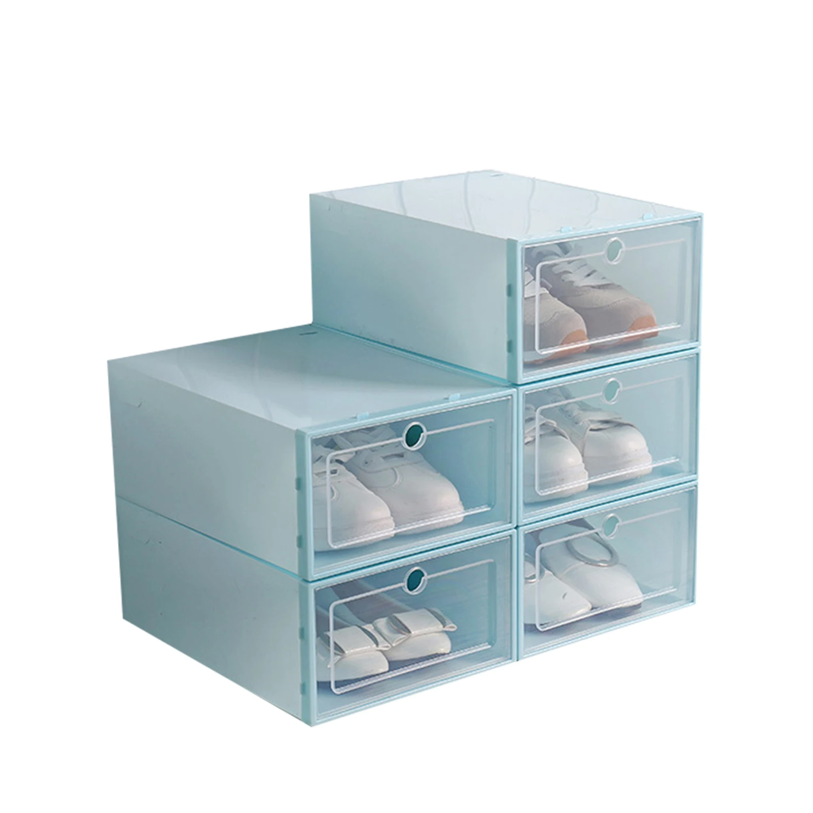 Durable Shoe Storage Box Clear Plastic Stackable Shoe Organizer Bins Drawer Type Front Opening Shoe Holder JS23
Durable Shoe Storage Box Clear Plastic Stackable Shoe Organizer Bins Drawer Type Front Opening Shoe Holder JS23