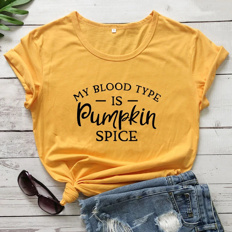 Футболка с надписью «My Blood Type Is Pumpkin Spice», забавная ко Дню благодарения, осенняя футболка, милая Осенняя женская футболка с изображением тыквы...
Футболка с надписью «My Blood Type Is Pumpkin Spice», забавная ко Дню благодарения, осенняя футболка, милая Осенняя женская футболка с изображением тыквы...