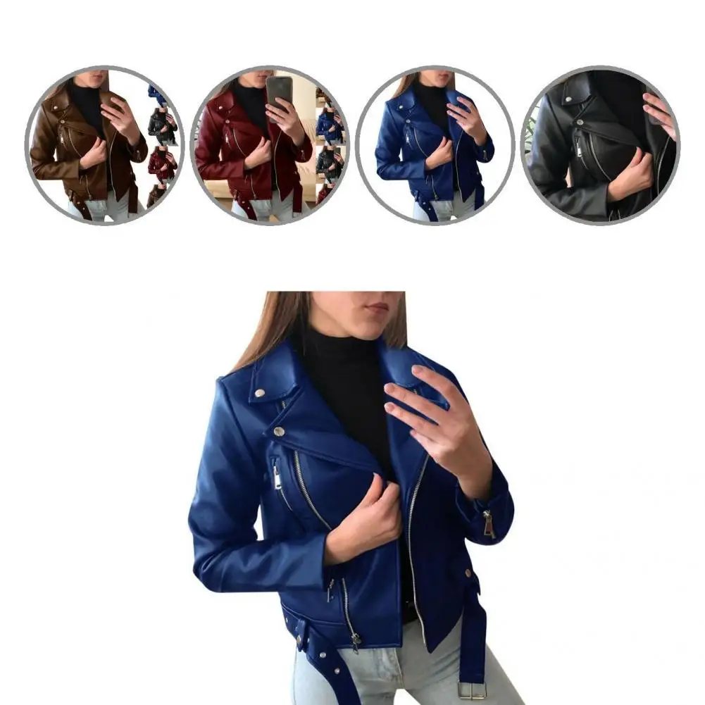 Зимняя женская куртка Y2k из искусственной кожи на молнии с отворотом и длинным рукавом короткое пальто из искусственной кожи мотоциклетная ... 
Зимняя женская куртка Y2k из искусственной кожи на молнии с отворотом и длинным рукавом короткое пальто из искусственной кожи мотоциклетная ...