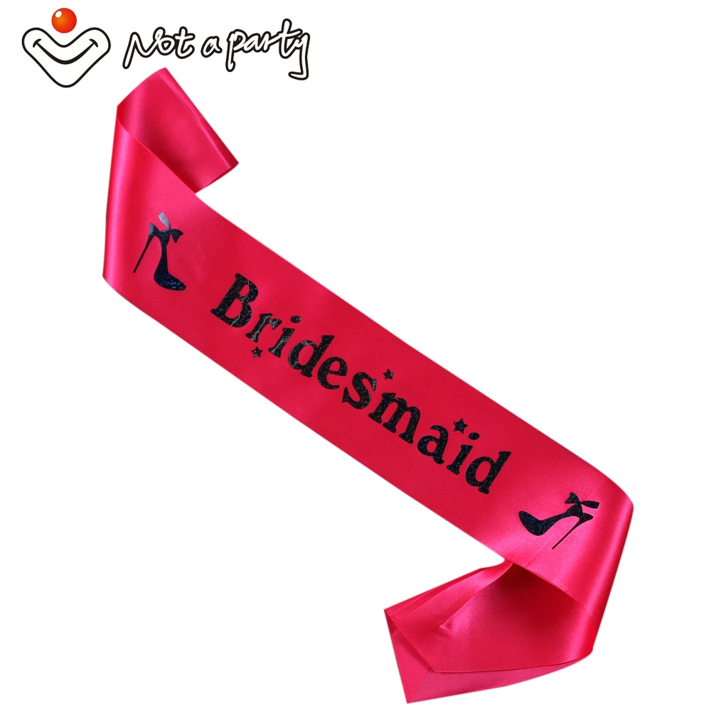 30pcs Hot pink ribbon Star heels reflect black bridesmaid printing groom to be Bride hen's bachelorette party wedding sash
30pcs Hot pink ribbon Star heels reflect black bridesmaid printing groom to be Bride hen's bachelorette party wedding sash